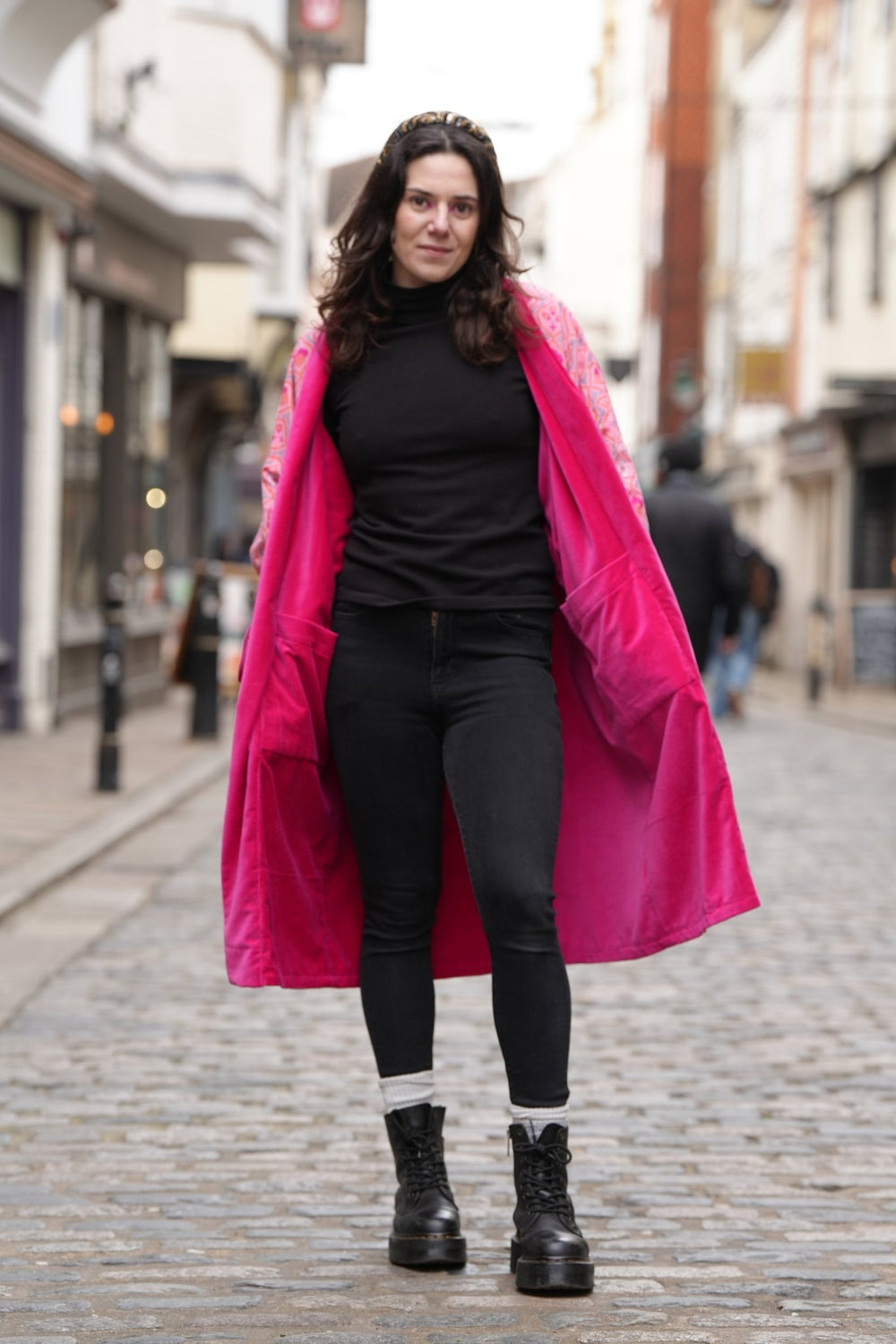 Anisoptera Pink Velvet Coat - Violet Elizabeth - Clothing