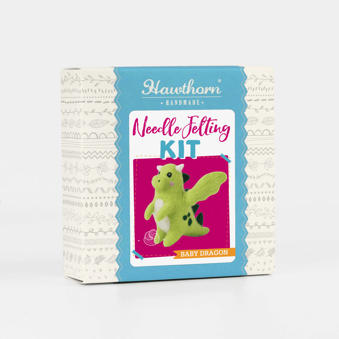 Baby Dragon Mini Needle Felting Kit | Complete Craft Kit - Violet Elizabeth - Haberdashery