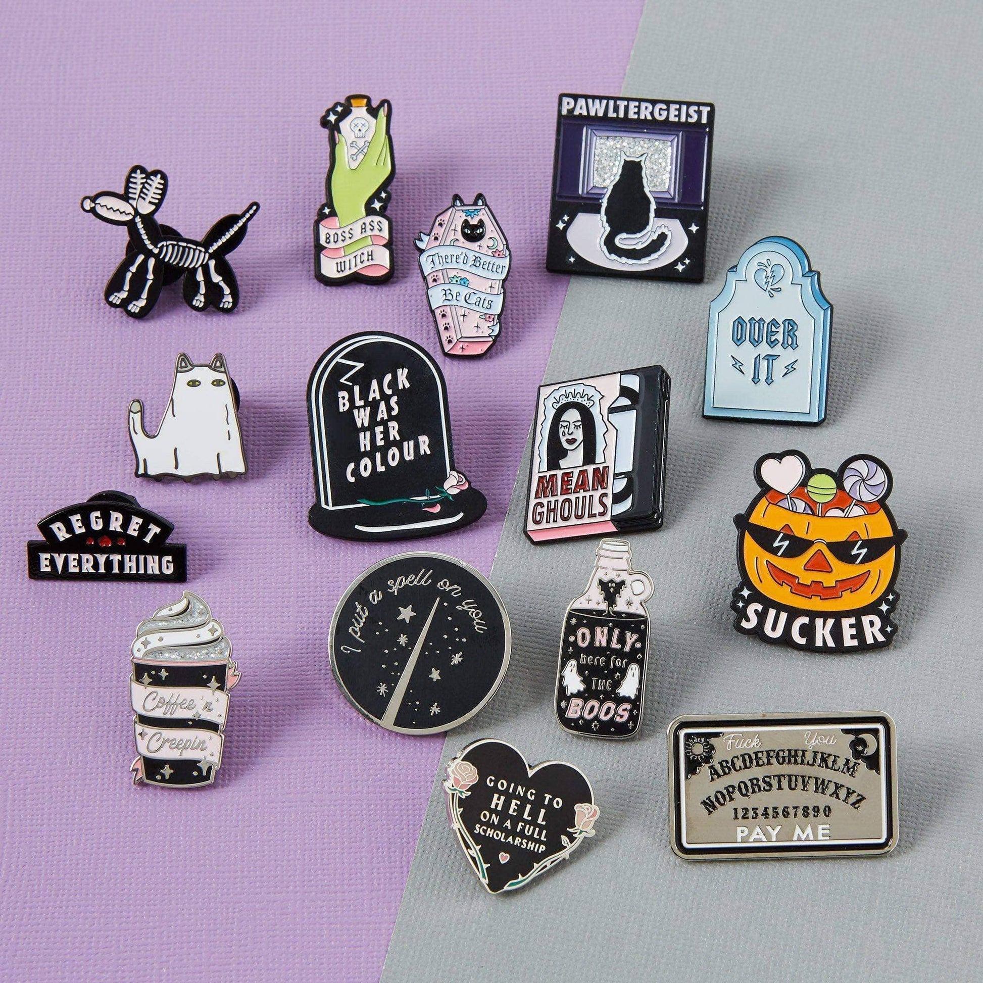 Balloon Animal Skeleton Enamel Pin - Violet Elizabeth - Jewellery