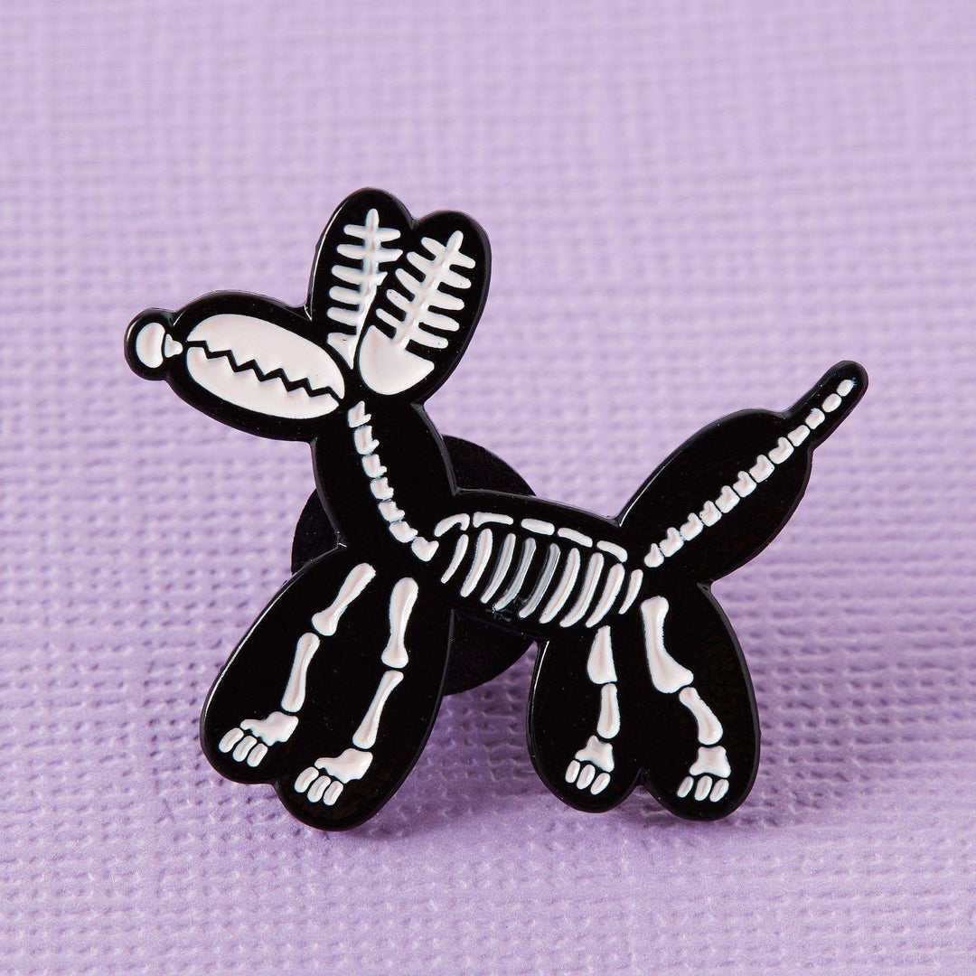 Balloon Animal Skeleton Enamel Pin - Violet Elizabeth - Jewellery