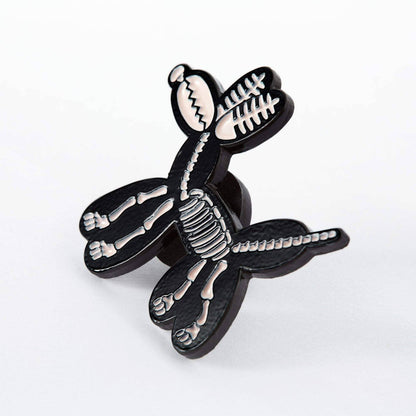Balloon Animal Skeleton Enamel Pin - Violet Elizabeth - Jewellery