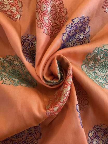 Banarasi silk brocade - Violet Elizabeth - Haberdashery