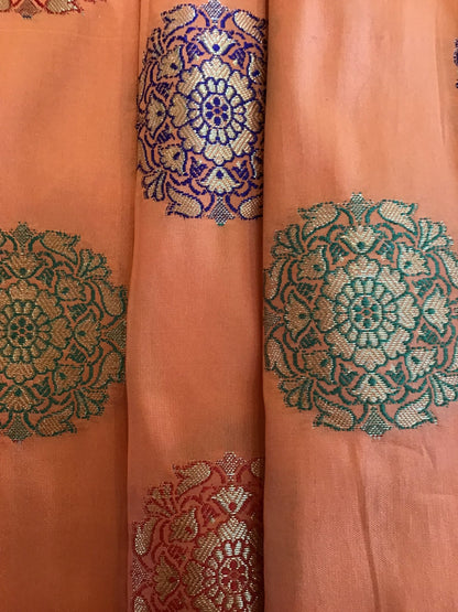 Banarasi silk brocade - Violet Elizabeth - Haberdashery