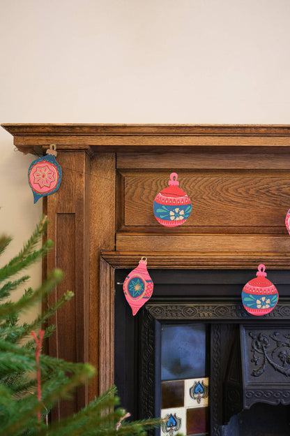 Baubles Sewn Garland - Violet Elizabeth - 