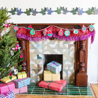 Baubles Sewn Garland - Violet Elizabeth - 