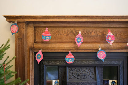 Baubles Sewn Garland - Violet Elizabeth - 