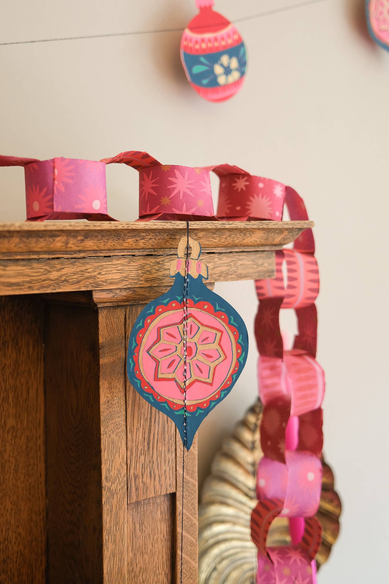 Baubles Sewn Garland - Violet Elizabeth - 