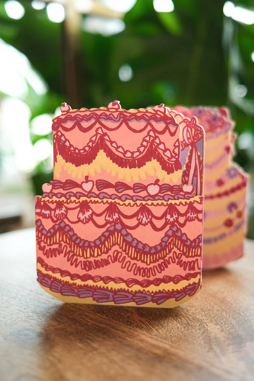 Birthday Cake Concertina Greeting Card - Violet Elizabeth - Decor