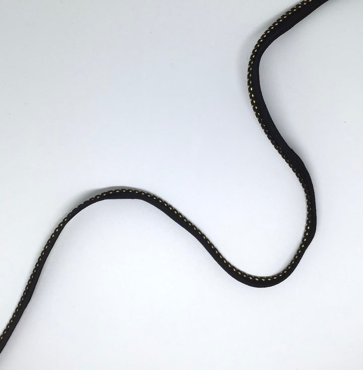 Black & Gold Piping10Mm - Violet Elizabeth - Haberdashery