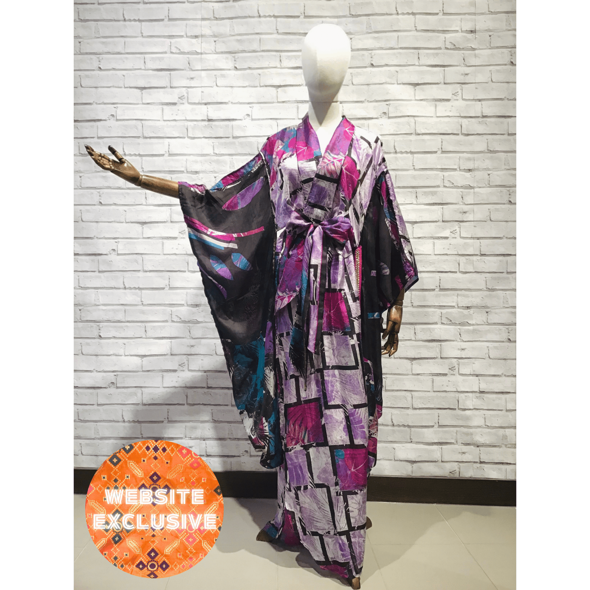 Blanche Devereaux Silk kimono - Violet Elizabeth - Clothing