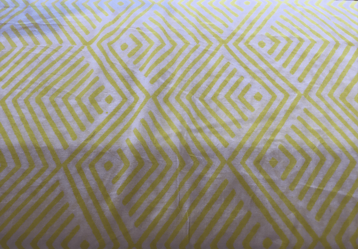Block Printed Cotton Fabric - Violet Elizabeth - Haberdashery