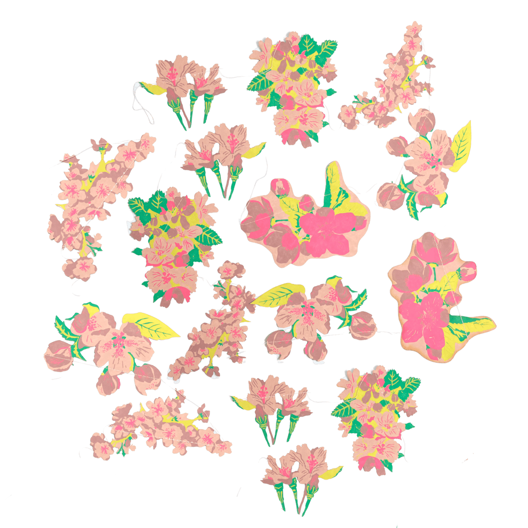 Blossom Sewn Garland - Violet Elizabeth - 