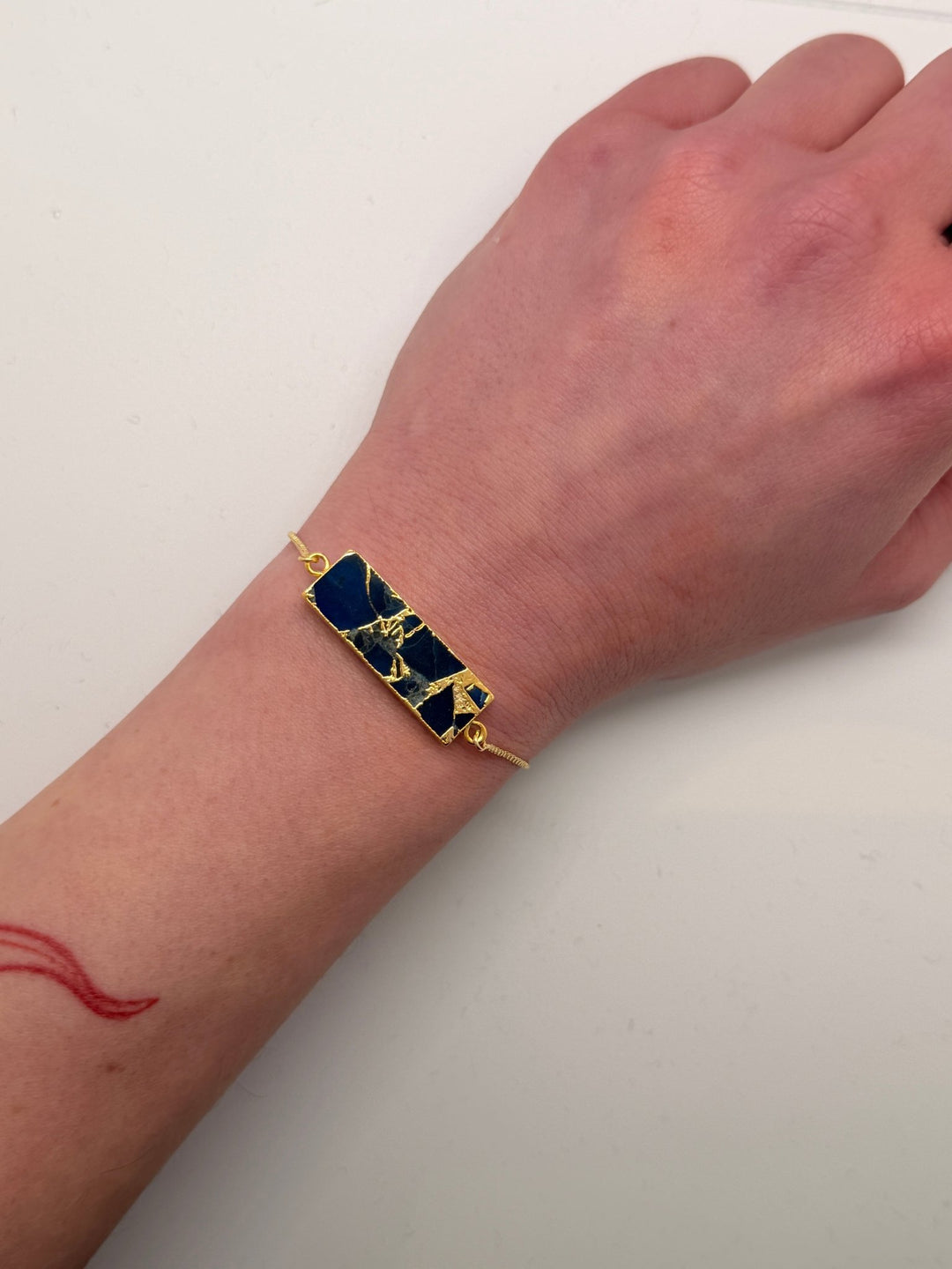 Blue Jasper Crackle Bracelet - Violet Elizabeth - Jewellery