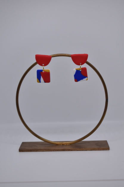 Bondi Mini Red Earrings - Violet Elizabeth - Jewellery