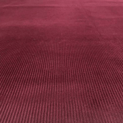 Bordeaux 8 wale cotton corduroy fabric - Violet Elizabeth - Haberdashery