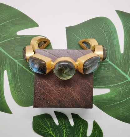 Bound Labradorite Bracelet - Violet Elizabeth - Jewellery