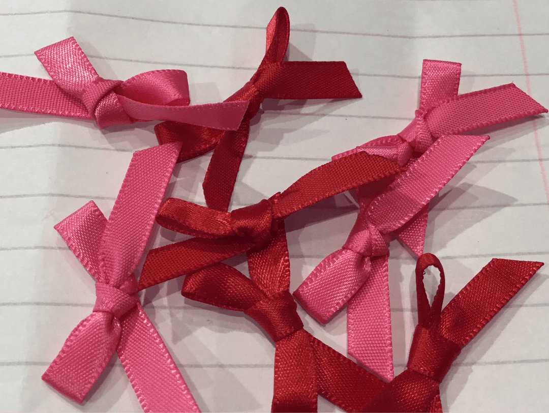bows pink & red - Violet Elizabeth - Haberdashery