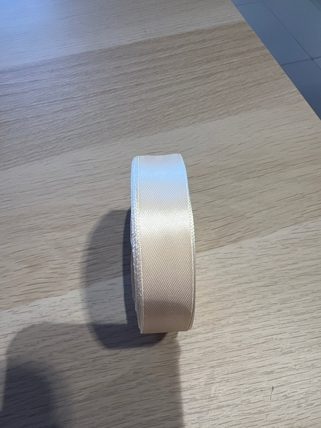 Bridal White ribbon. 15m reel - Violet Elizabeth - Haberdashery