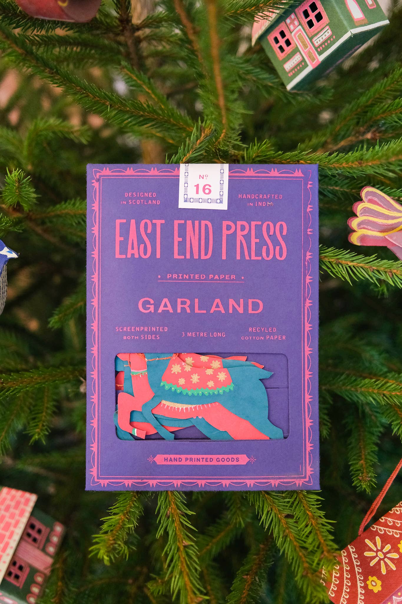 Bright Reindeer Sewn Garland - Violet Elizabeth - 