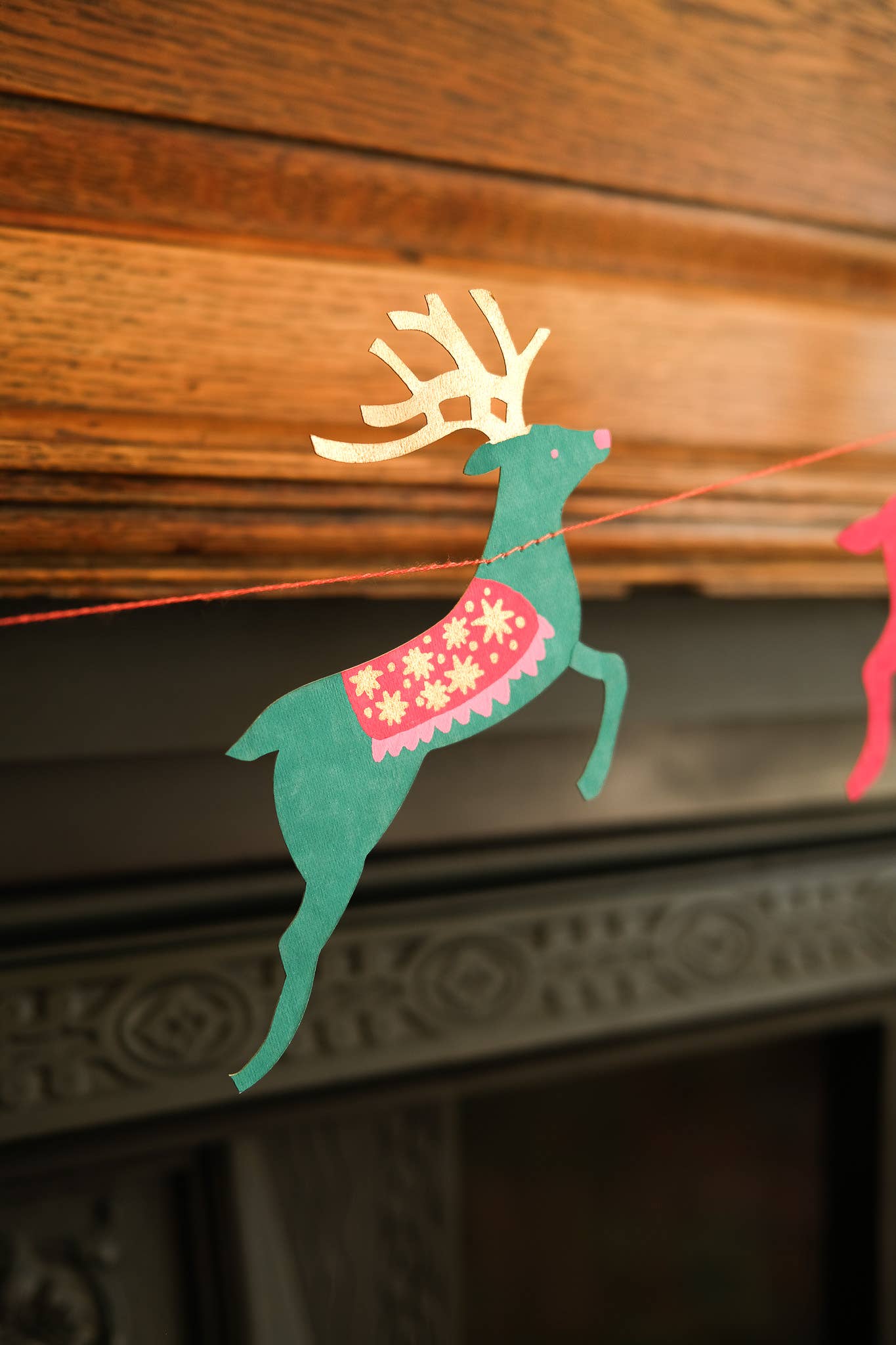 Bright Reindeer Sewn Garland - Violet Elizabeth - 