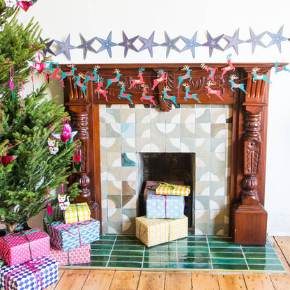 Bright Reindeer Sewn Garland - Violet Elizabeth - 