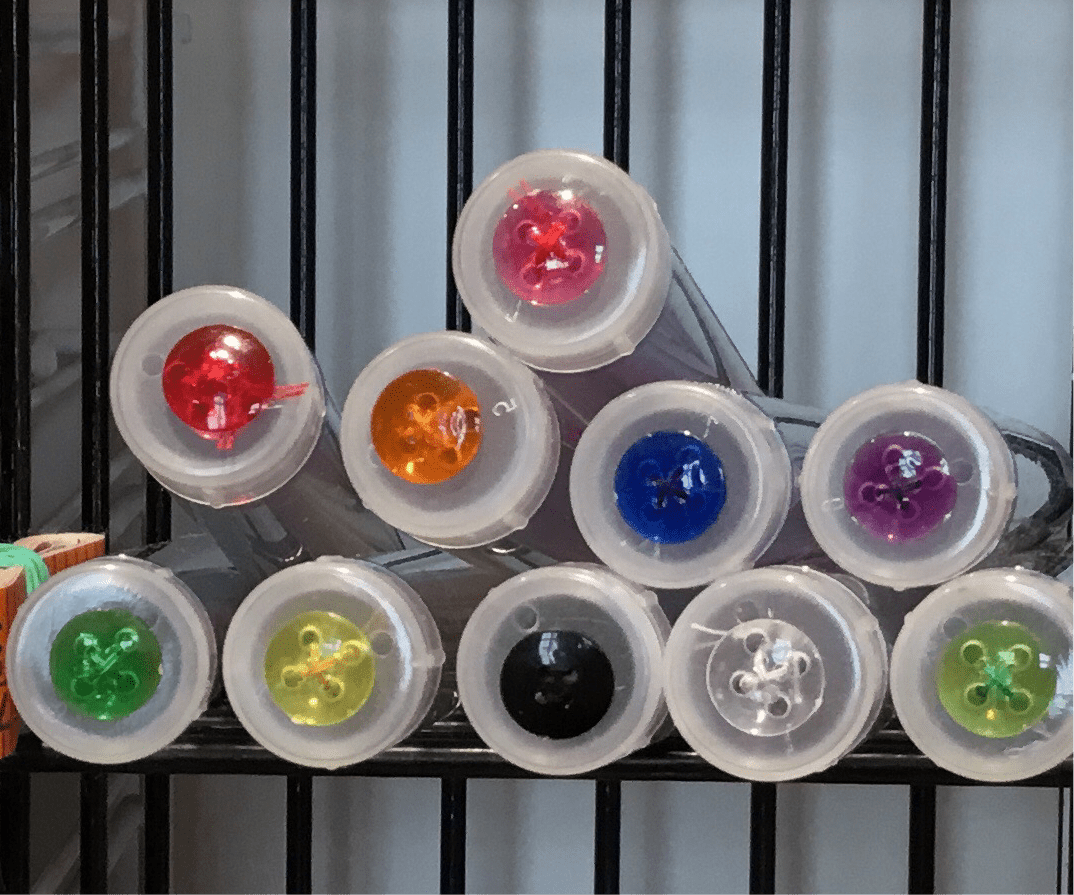 Buttons 10mm bright - Violet Elizabeth - Haberdashery