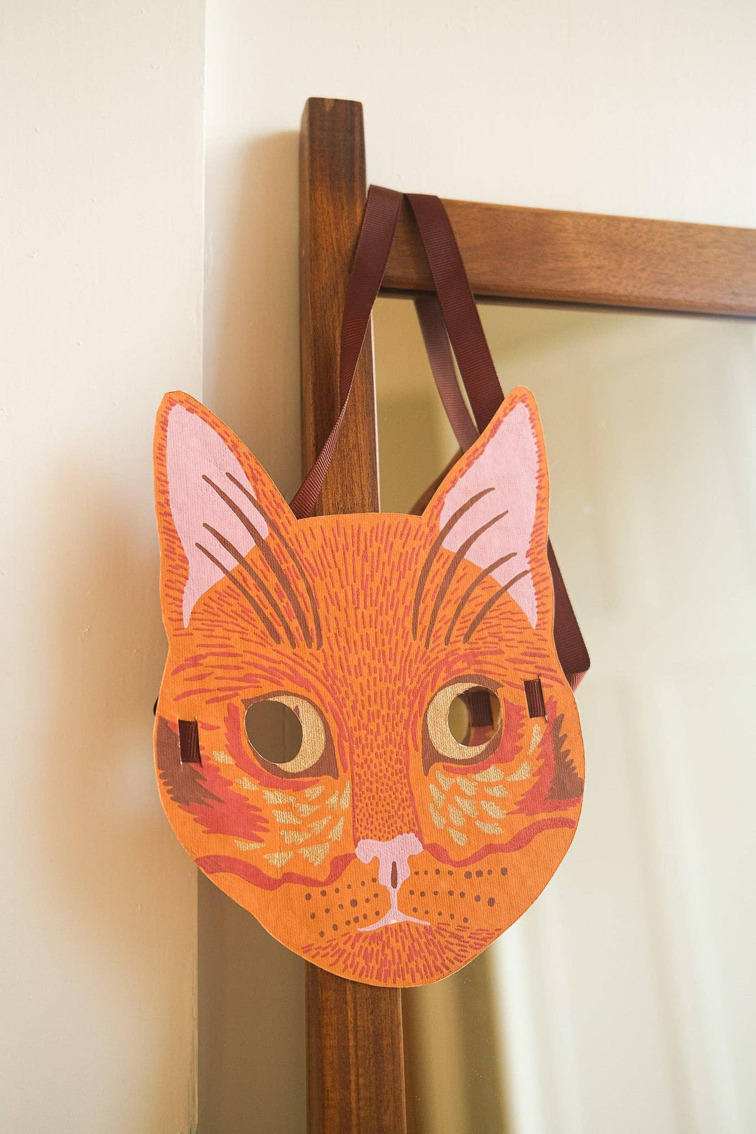 Cat Mask Greeting Card - Violet Elizabeth - Gift Cards