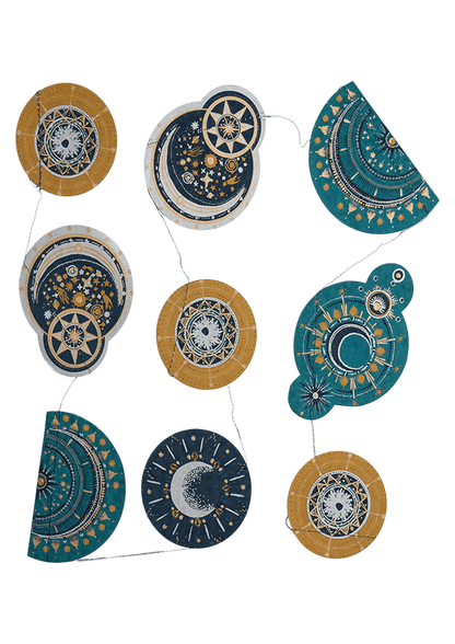 Celestial Vertical Wall Hanging - Violet Elizabeth - 