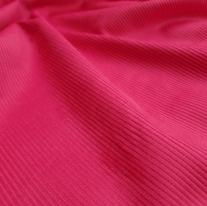Cerise 8 wale cotton corduroy fabric - Violet Elizabeth - Haberdashery