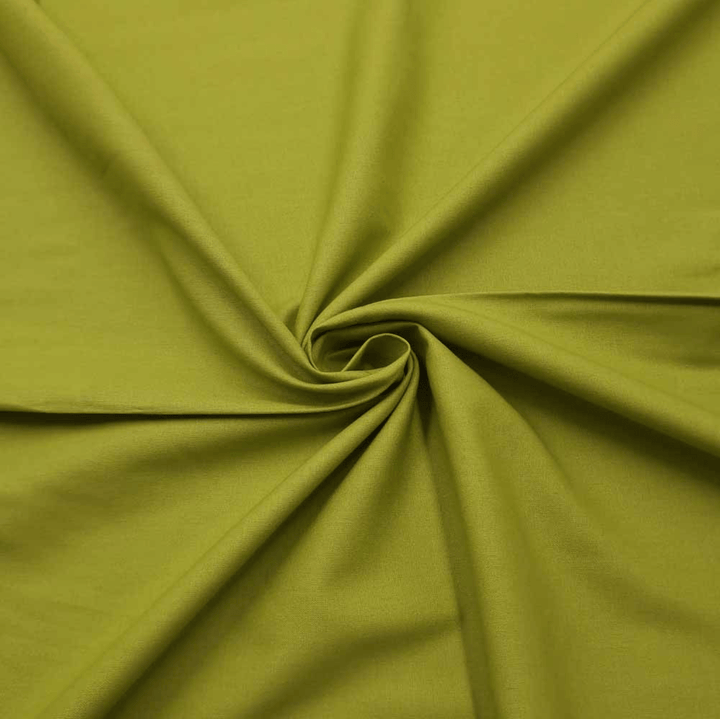 Chartreuse plain quilting cotton