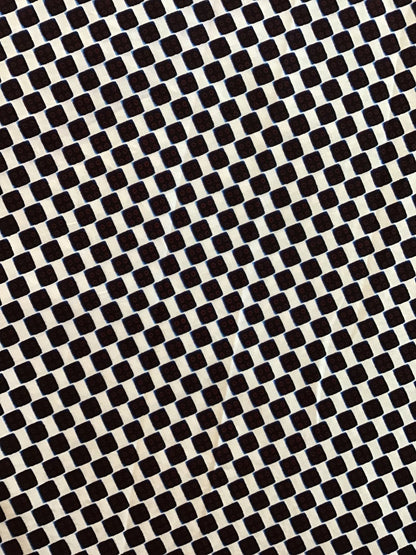 checker board Wax print fabric - Violet Elizabeth - Haberdashery