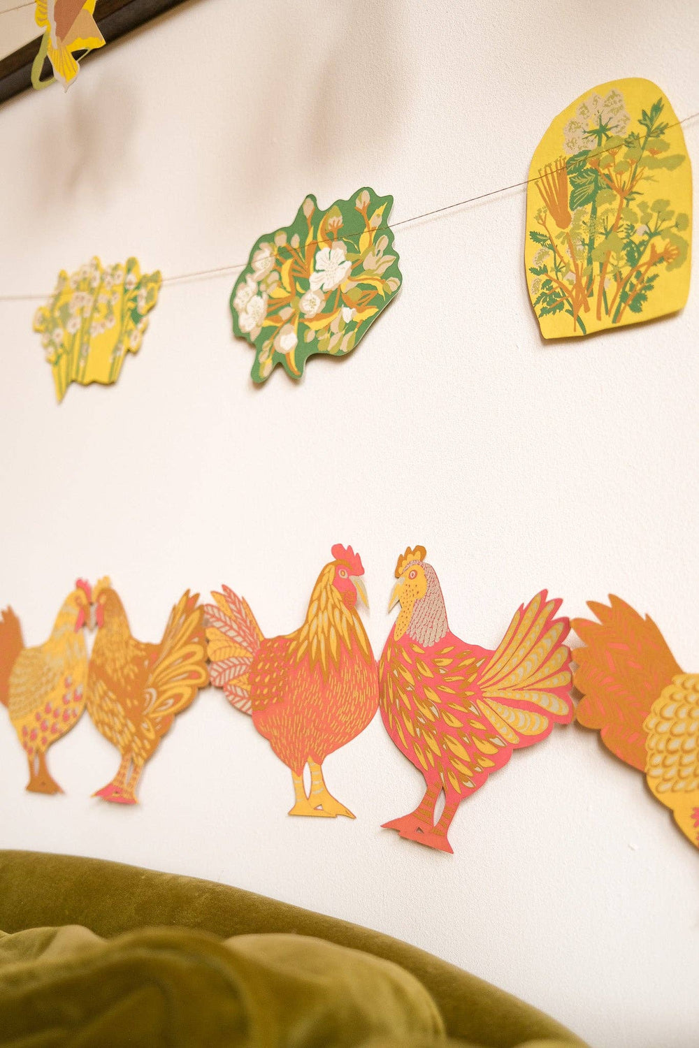 Chickens Concertina Garland - Violet Elizabeth - 