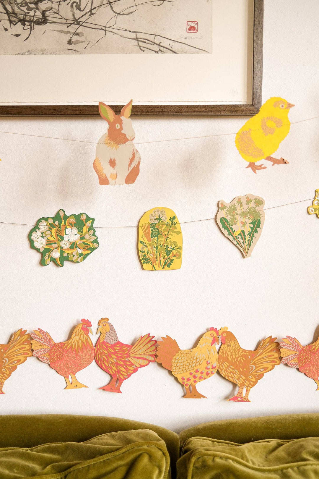 Chickens Concertina Garland - Violet Elizabeth - 