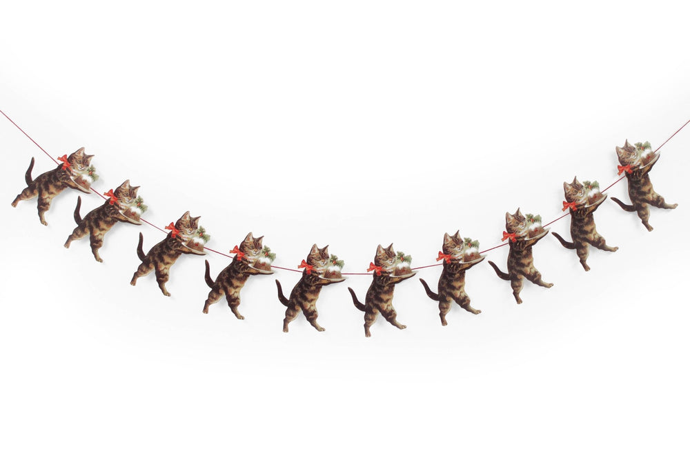 CHRISTMAS CAT GARLAND - Violet Elizabeth - Christmas Decorations