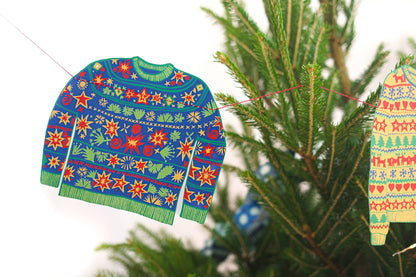 Christmas Jumpers Sewn Garland - Violet Elizabeth - 