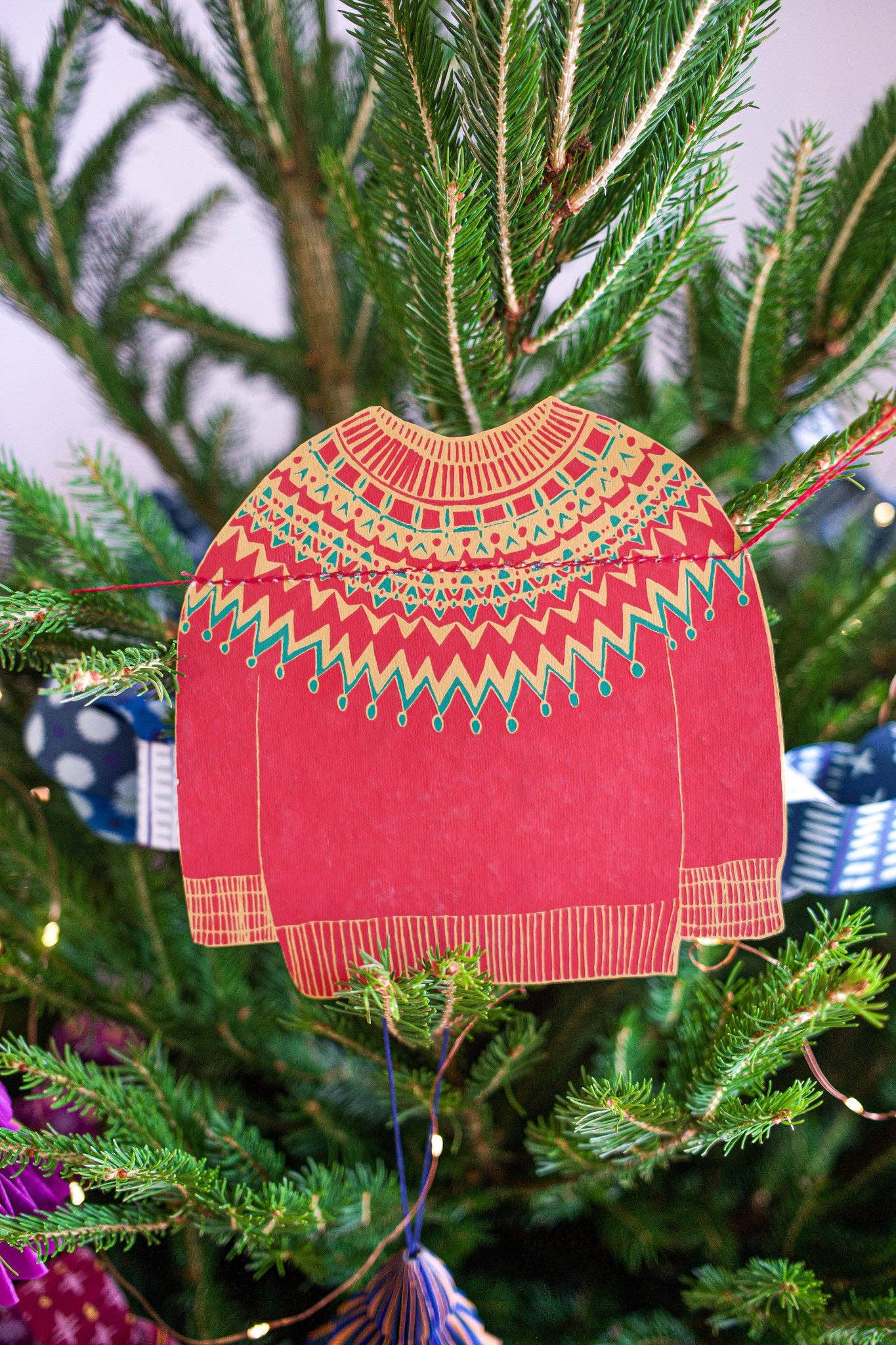 Christmas Jumpers Sewn Garland - Violet Elizabeth - 