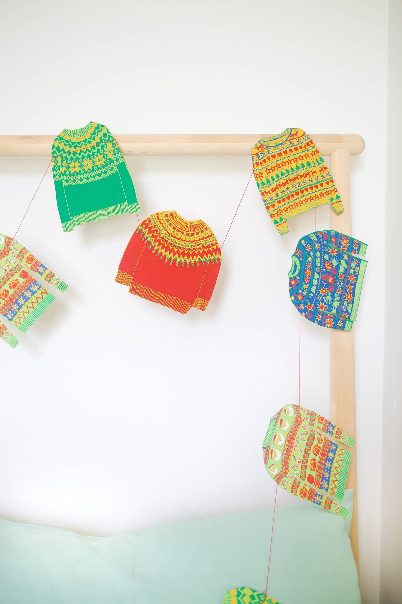 Christmas Jumpers Sewn Garland - Violet Elizabeth - 
