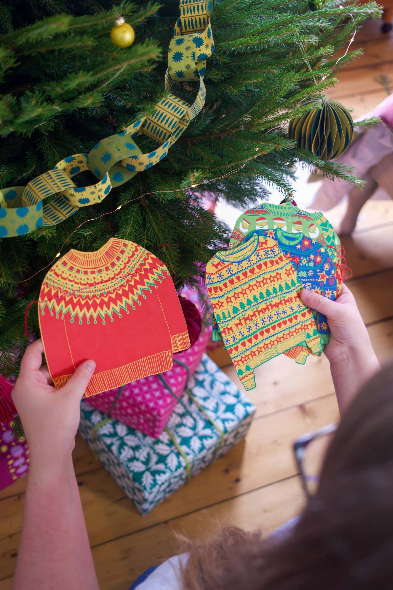 Christmas Jumpers Sewn Garland - Violet Elizabeth - 