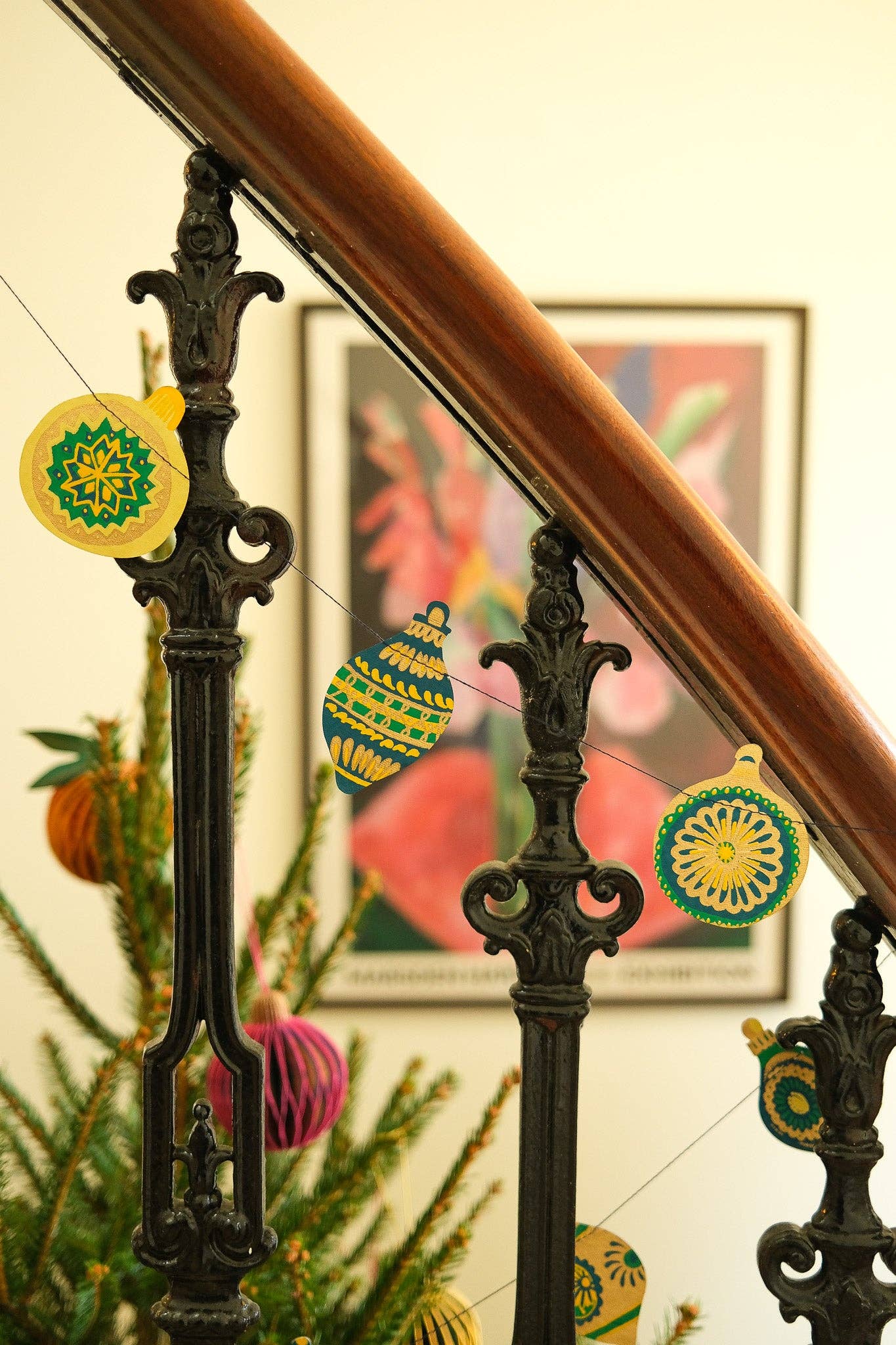 Christmas Ornaments Sewn Garland - Violet Elizabeth - 