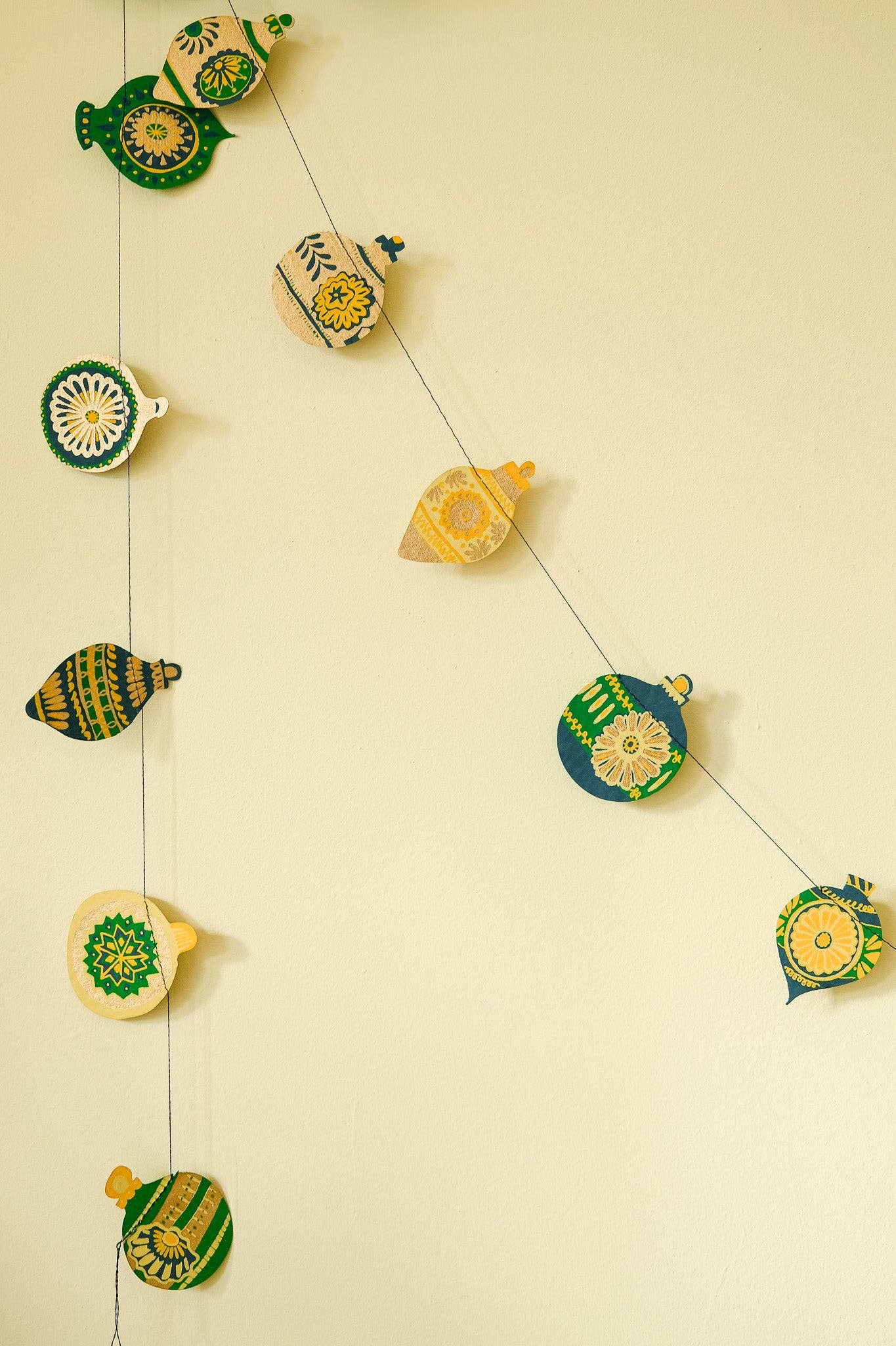 Christmas Ornaments Sewn Garland - Violet Elizabeth - 