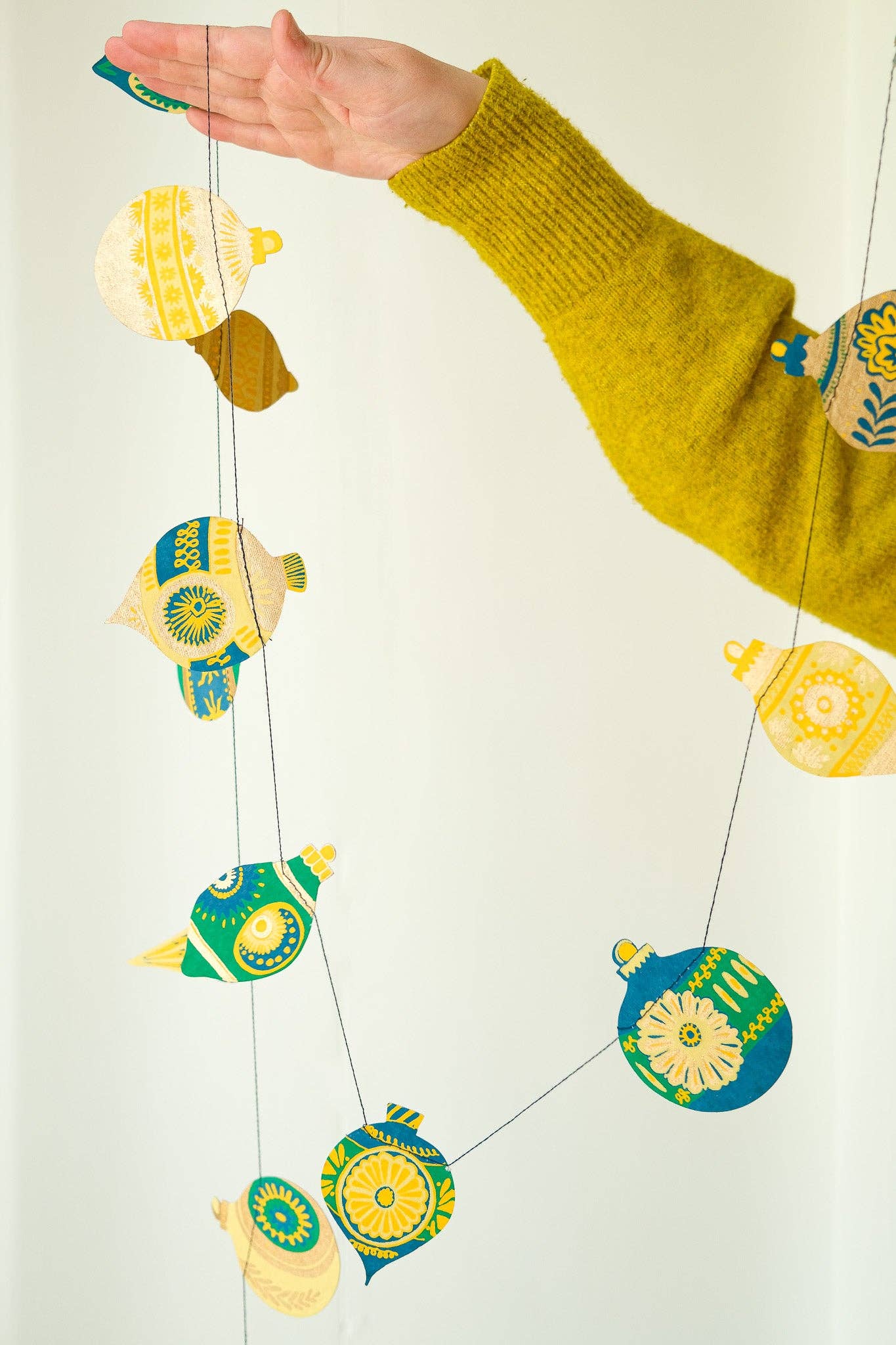 Christmas Ornaments Sewn Garland - Violet Elizabeth - 