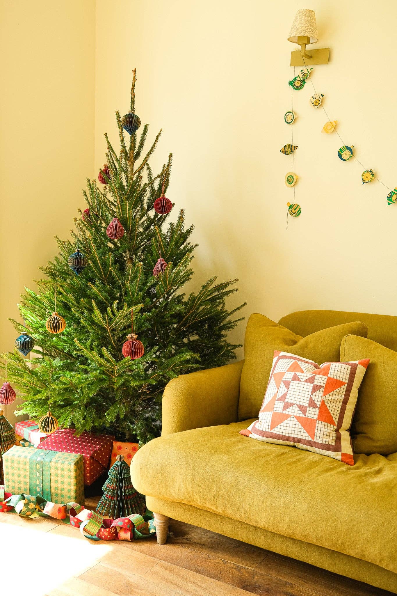 Christmas Ornaments Sewn Garland - Violet Elizabeth - 