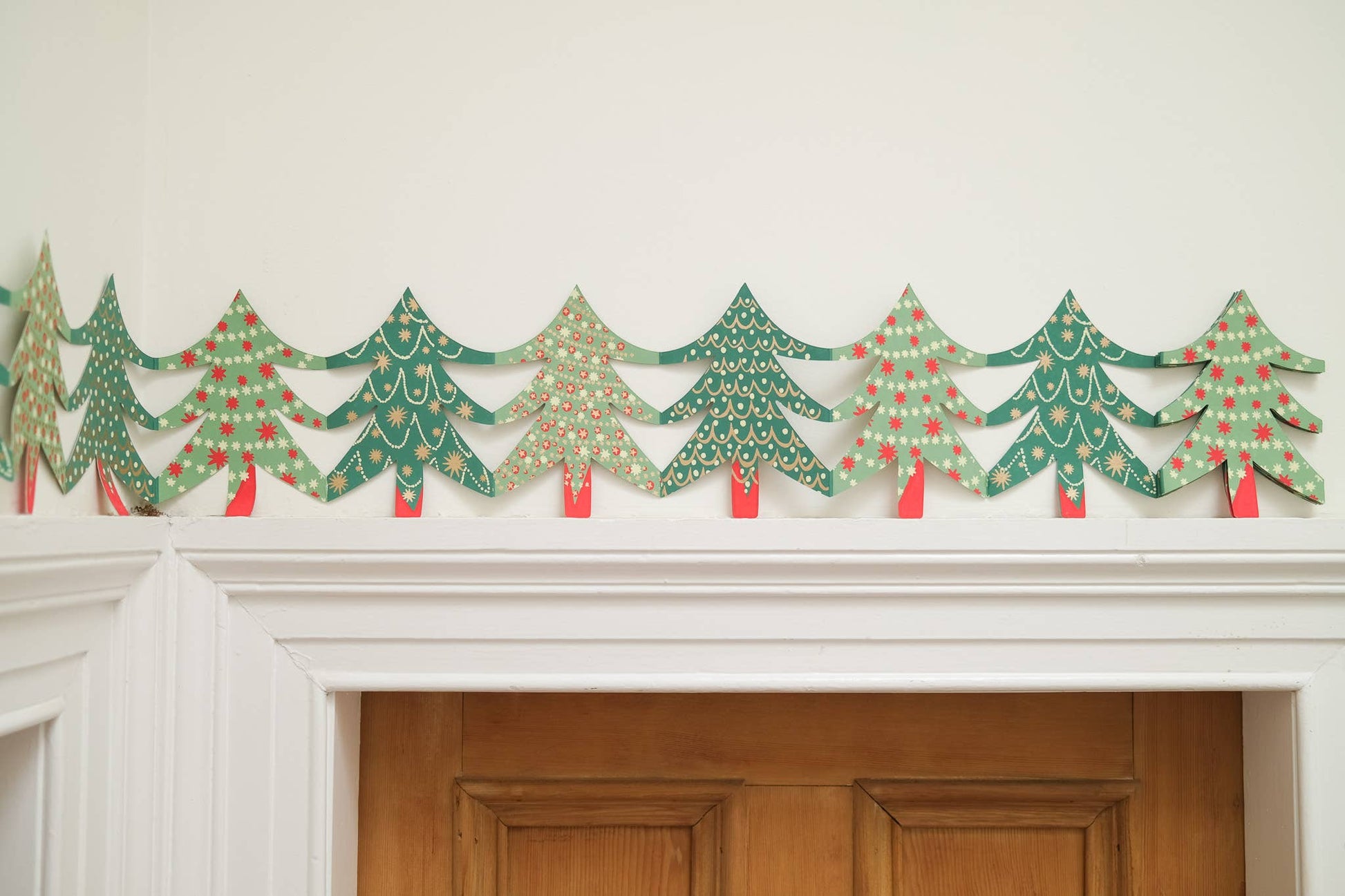 Christmas Trees Concertina Garland - Violet Elizabeth - 