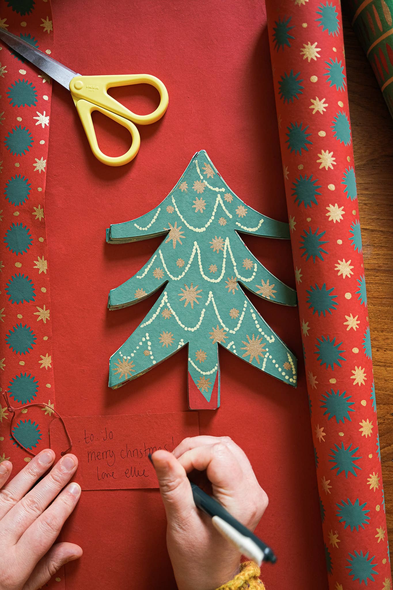 Christmas Trees Concertina Garland - Violet Elizabeth - 
