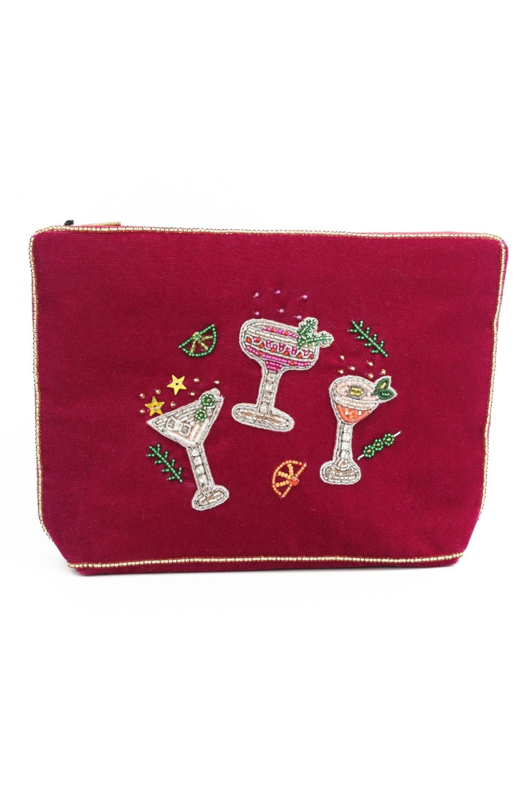 COCKTAIL TRIO MEDIUM POUCH - Violet Elizabeth - 
