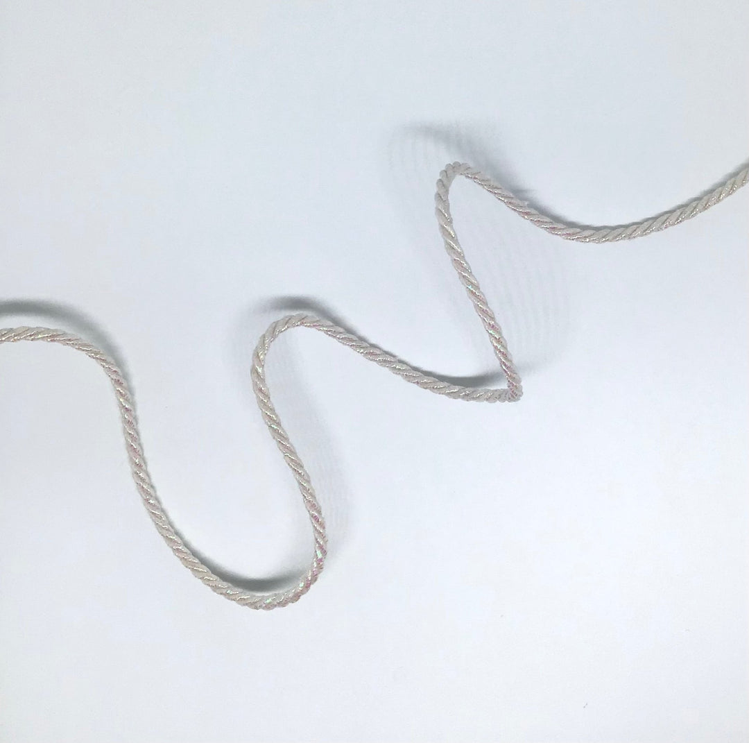 Cord 3mm iridescent white - Violet Elizabeth - Haberdashery