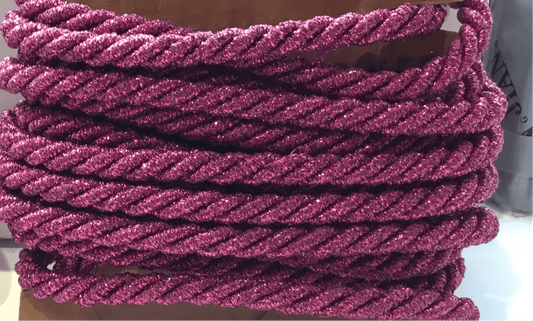 Cord 8mm sparkle pink - Violet Elizabeth - Haberdashery