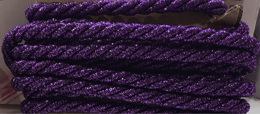 Cord 8mm sparkle purple - Violet Elizabeth - Haberdashery