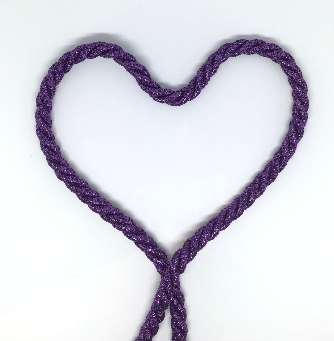 Cord 8mm sparkle purple - Violet Elizabeth - Haberdashery