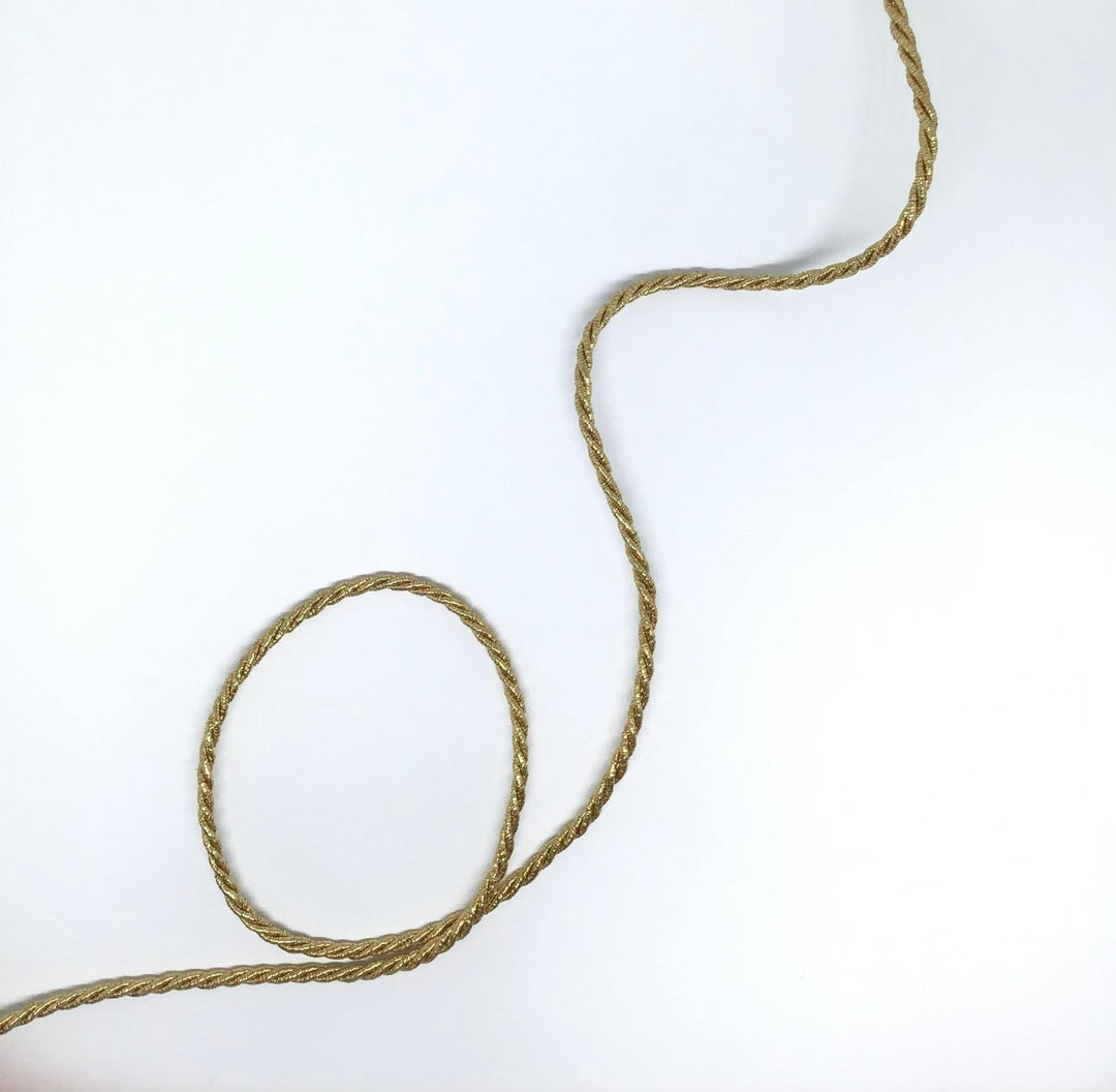Cord gold 3mm - Violet Elizabeth - Haberdashery